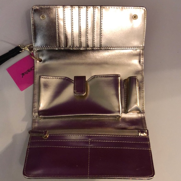 Betsey Johnson New York trifold wristlet wallet - Picture 7 of 8